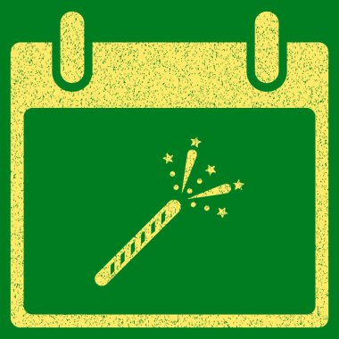 Maytap fişek takvim gün grenli doku simgesi