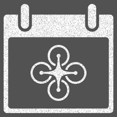 Airdrone takvim gün grenli doku simgesi