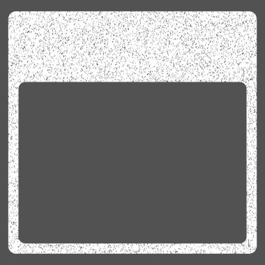 Takvim sayfası şablon grenli doku simgesi