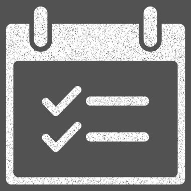 Öğeleri takvim gün grenli doku simgesini kontrol