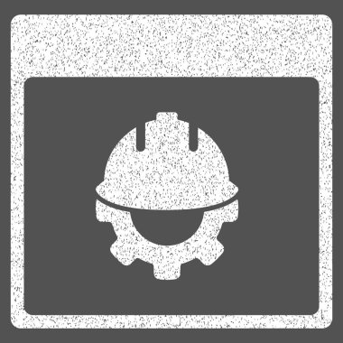 Geliştirme takvim sayfası grenli doku simgesi