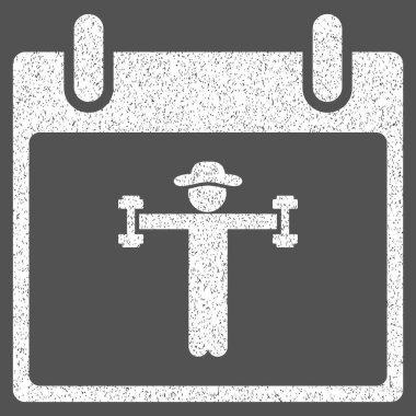 Fitness takvim gün grenli doku simgesi