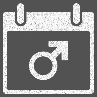 Mars erkek sembol takvim gün grenli doku simgesini