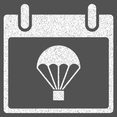Paraşüt takvim gün grenli doku simgesi