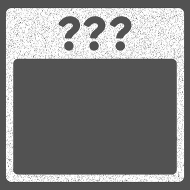 Bilinmeyen takvim sayfası grenli doku simgesi