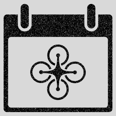 Airdrone takvim gün grenli doku simgesi