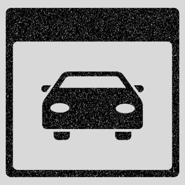 Otomobil araba takvim sayfası grenli doku simgesi