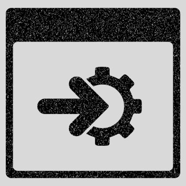 COG Tümleştirme takvim sayfası grenli doku simgesi