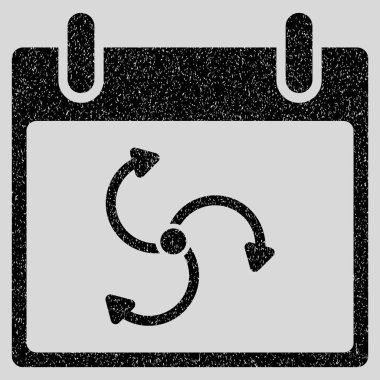 Siklon takvim gün grenli doku simgesi