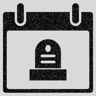 RIP anıt takvim gün grenli doku simgesi