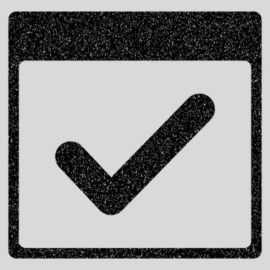 Geçerli gün takvim sayfası grenli doku simgesi