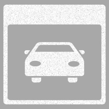 Otomobil araba takvim sayfası grenli doku simgesi