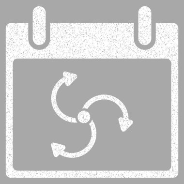 Siklon takvim gün grenli doku simgesi