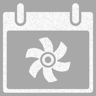Fan takvim gün grenli doku simgesi