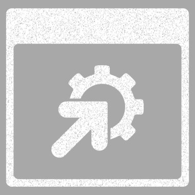 Dişli Tümleştirme takvim sayfası grenli doku simgesi