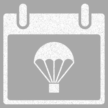 Paraşüt takvim gün grenli doku simgesi