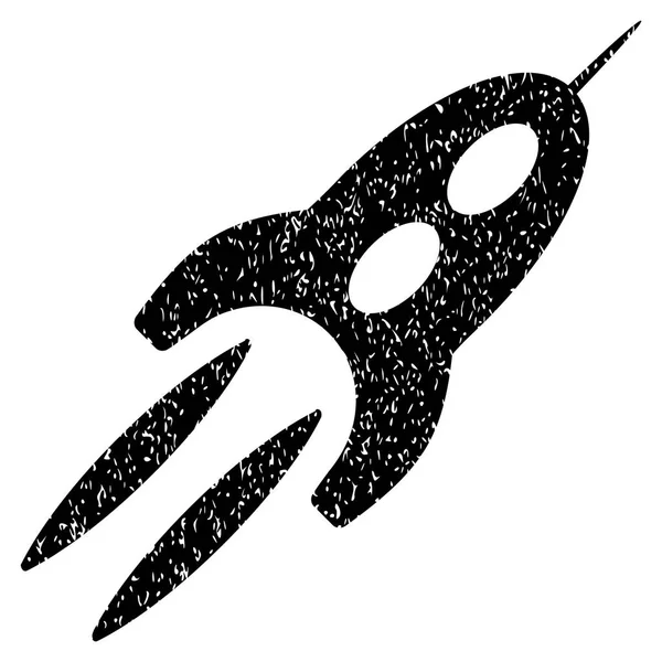 Pictogram van de korrelige textuur van de Starship — Stockvector