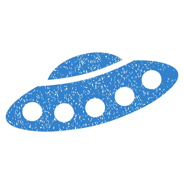 Visiteurs vaisseau spatial texture granuleuse Icône — Image vectorielle
