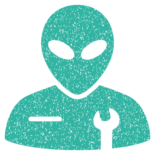 Uzaylı mekanik grenli doku simgesi