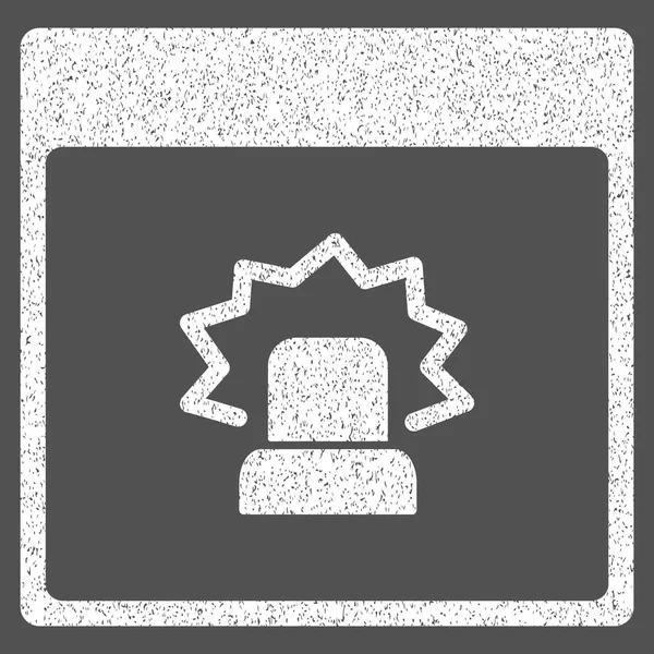 Alerta Calendário Página Grainy Texture Icon — Vetor de Stock
