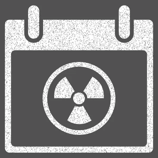 Atomik takvim gün grenli doku simgesi — Stok Vektör
