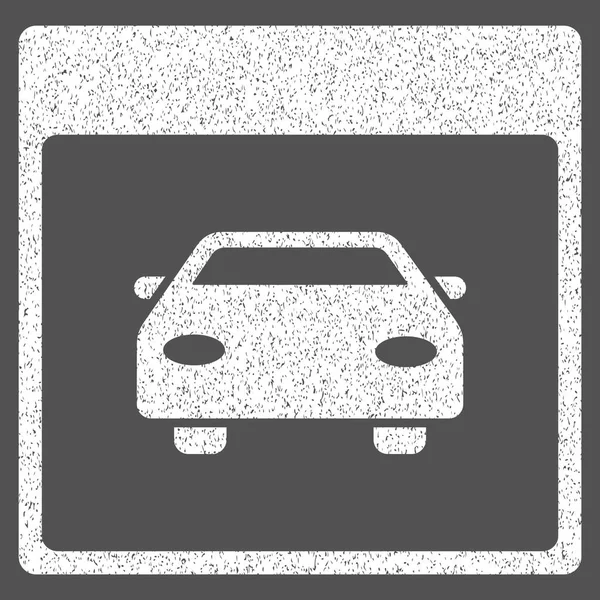 Ikona zrnitou strukturu stránky kalendáře automobilový auto — Stockový vektor
