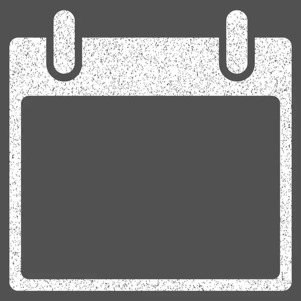 Icona di texture granulosa foglia calendario vuoto — Vettoriale Stock