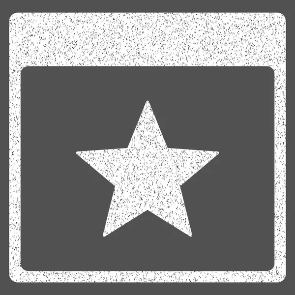 Yıldız takvim sayfası grenli doku simgesi