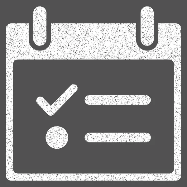 Yapılacaklar listesi takvim gün grenli doku simgesi