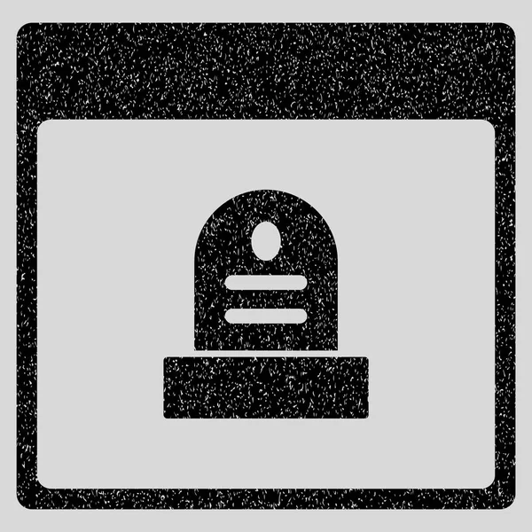 Anıt mezar taşı takvim sayfası grenli doku simgesi