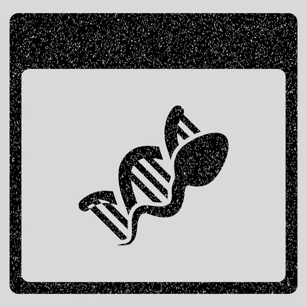 Sperm Dna çoğaltma takvim sayfası grenli doku simgesi — Stok Vektör