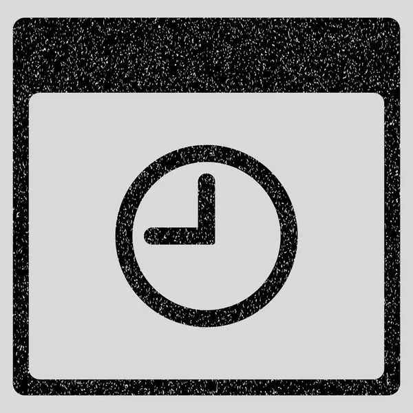 Saat takvim sayfası grenli doku simgesini — Stok Vektör
