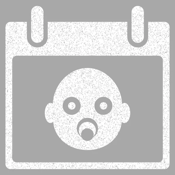 Bebek kafa gün grenli doku simgesini takvim