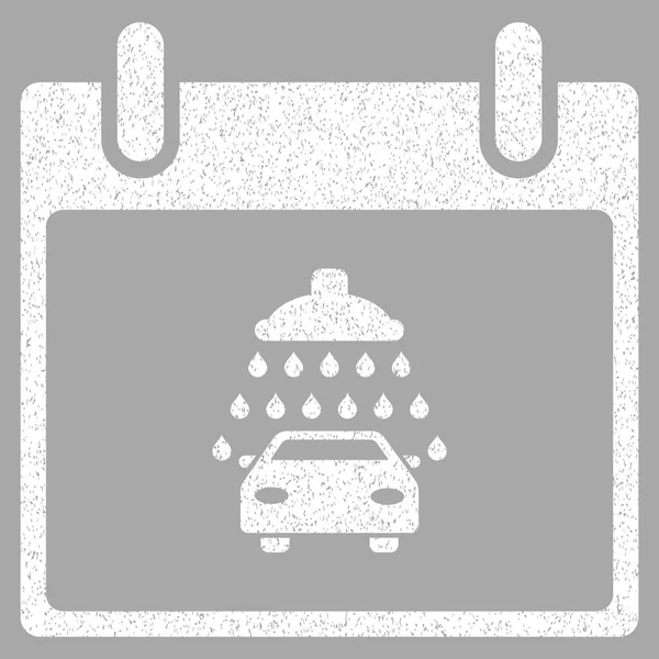 Araba duş takvim gün grenli doku simgesi