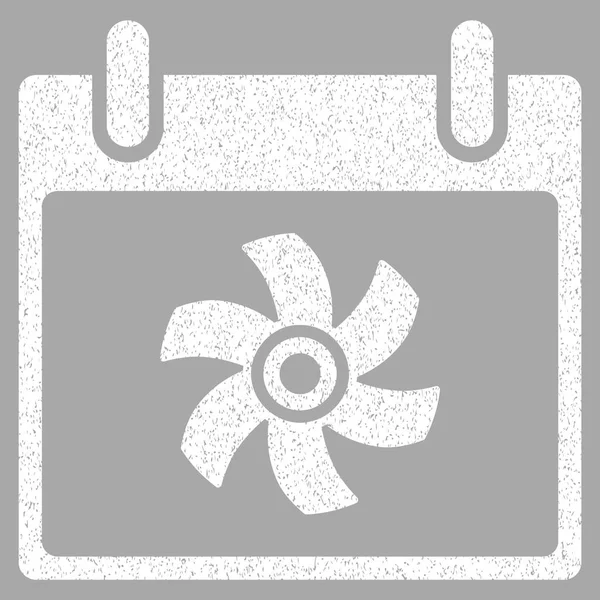 Fan takvim gün grenli doku simgesi