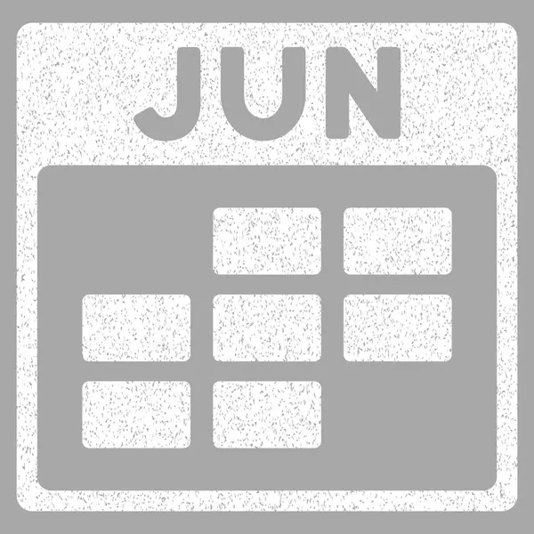 June kalendarz siatki ziarniste tekstury ikona — Wektor stockowy