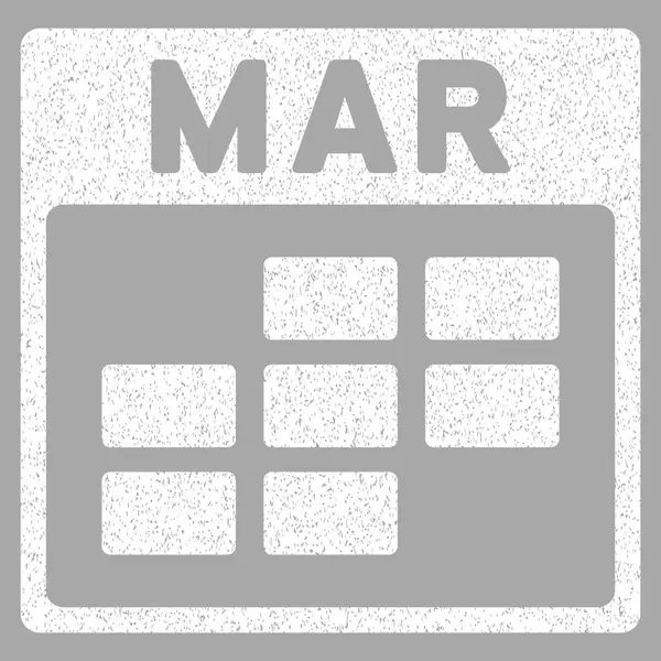 3 月日历网格肌理质感图标 — 图库矢量图片