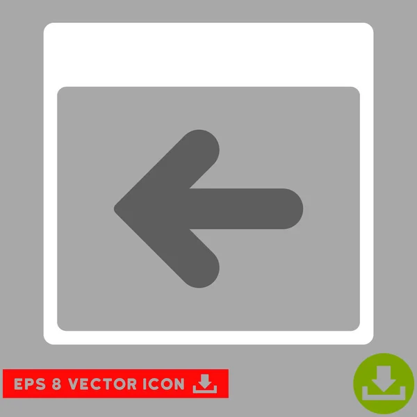 Previous Calendar Day Vector Eps Icon — Stock Vector