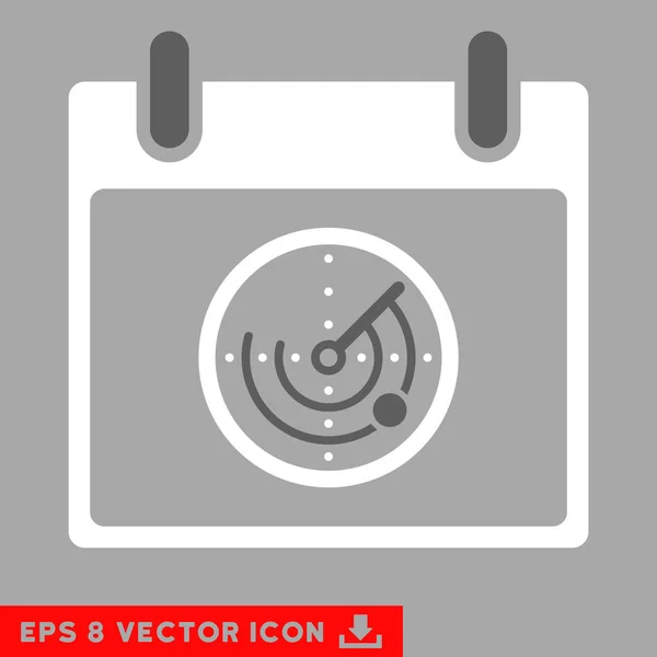 Radar Kalender Tag Vektor eps Symbol — Stockvektor