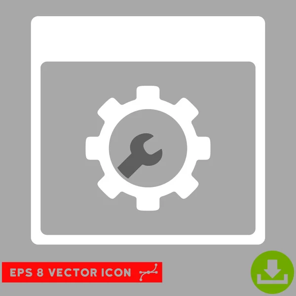 Setup-Tools Kalender Seite Vektor eps Symbol — Stockvektor