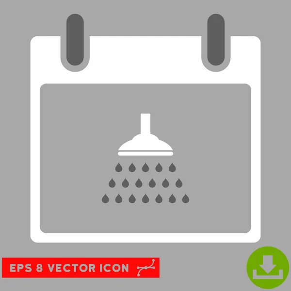 Calendário do chuveiro Dia Vector Eps Ícone — Vetor de Stock