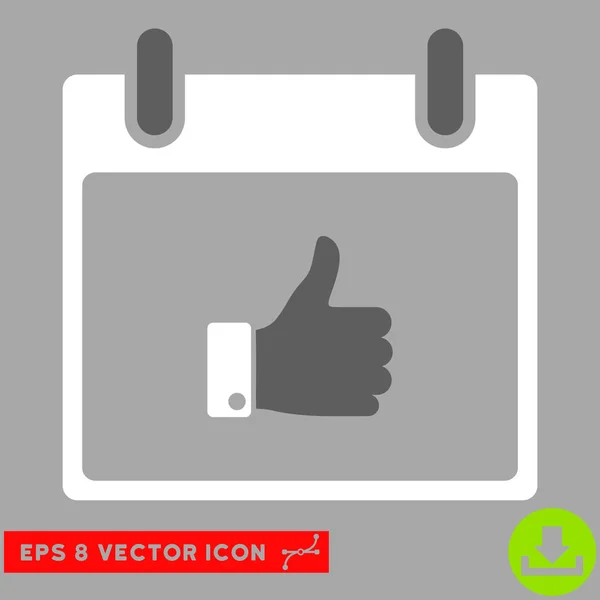 Thumb Up Hand Calendar Day Vector Eps Icon — Stock Vector