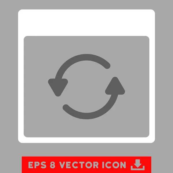 Actualización Calendario Página Vector Eps icono — Vector de stock