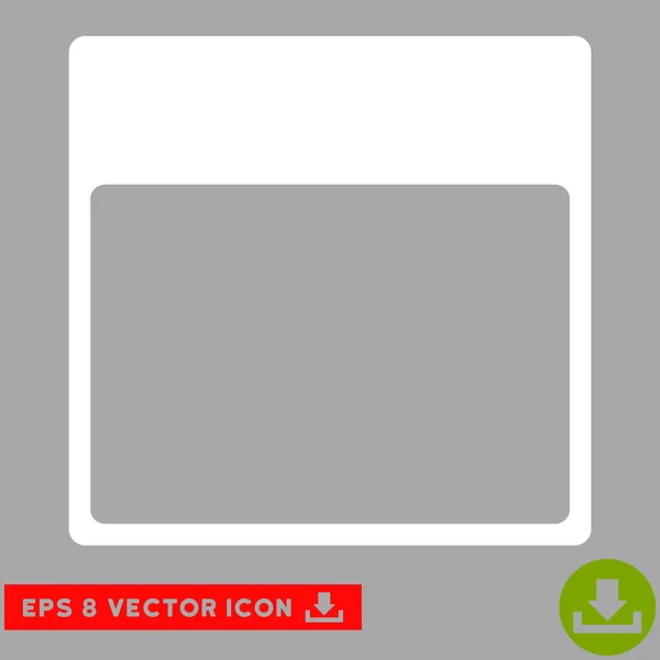 Plantilla de página de calendario Vector Eps icono — Vector de stock