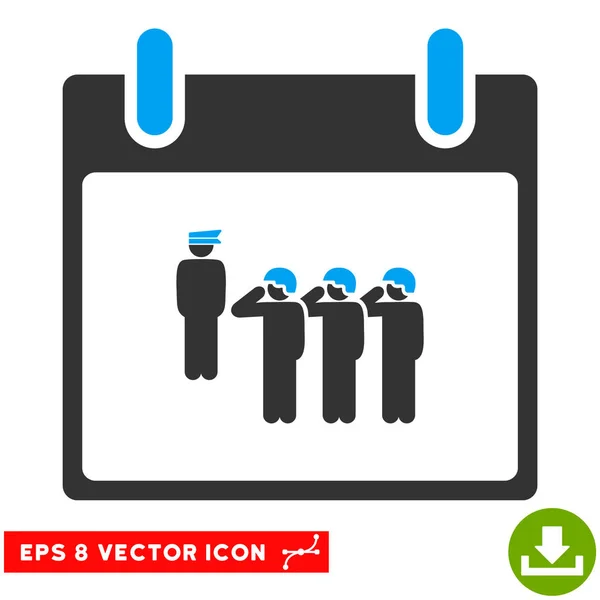 Ejército Escuadrón Calendario Día Vector Eps icono — Vector de stock