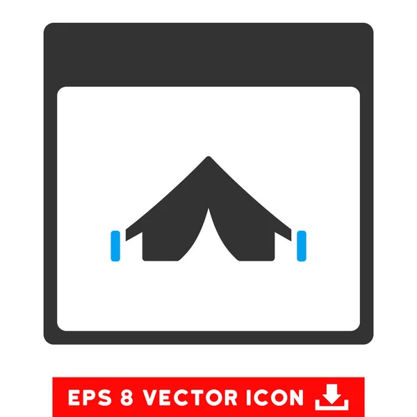 Campingkalender Seite Vektor eps Symbol — Stockvektor