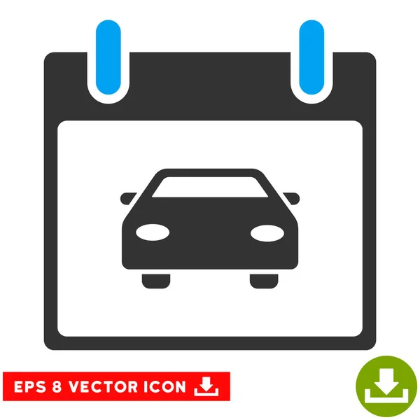 Calendrier de voiture Jour vectoriel Eps Icône — Image vectorielle