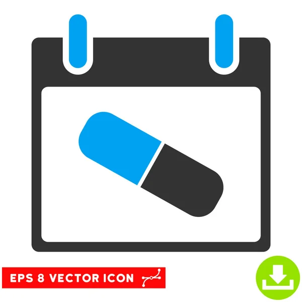 Векторная икона "Календарь лекарств" — стоковый вектор