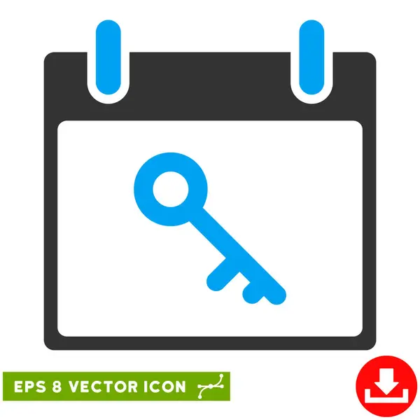 Schlüssel Kalendertag Vektor eps Symbol — Stockvektor