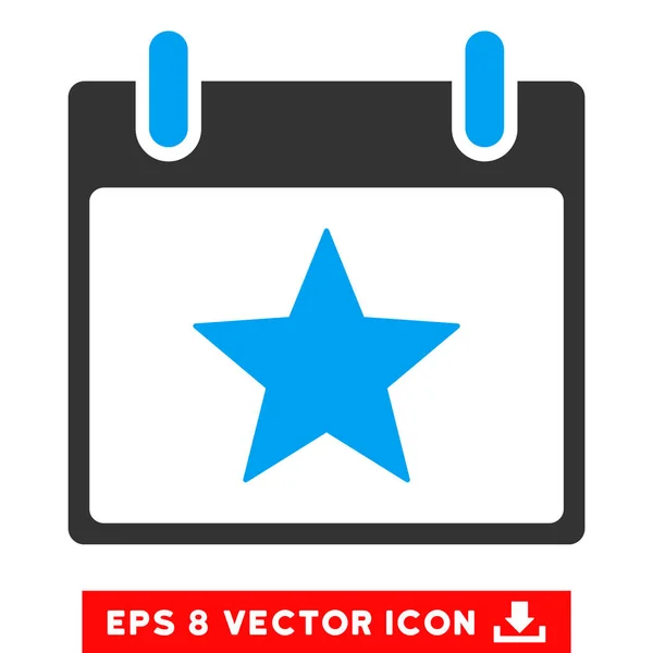 Sterne Kalender Tag Vektor eps Symbol — Stockvektor